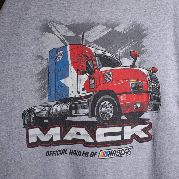 Mack Truck Shirt Mens 3XL Gray Nascar Tee - Picture 5 of 5